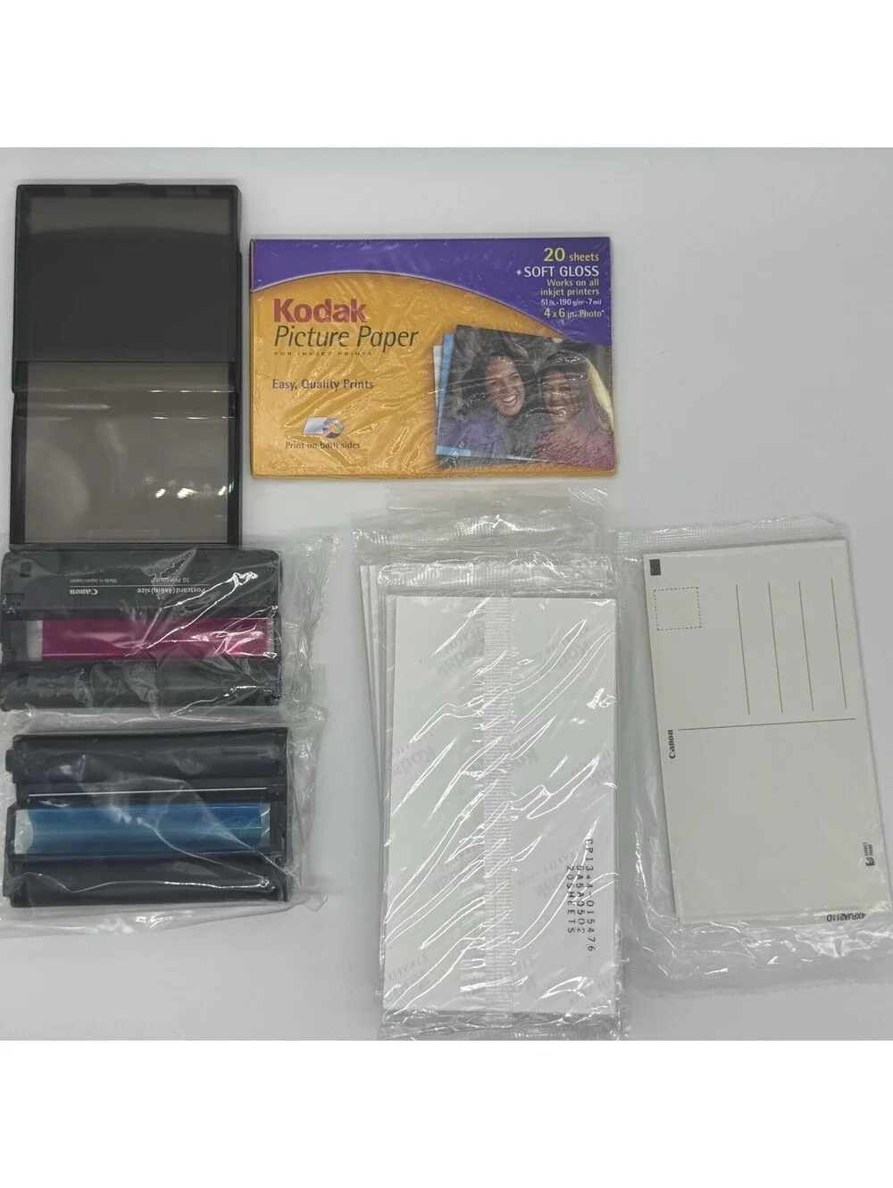 Canon Selphy Ink & Paper Lot - KP-36IP & KP-108IN Supplies with Kodak 4x6 Paper